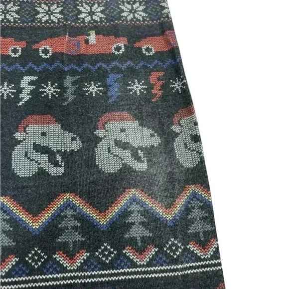 Hanna Andersson "HOLIDAY DINOSAUR" Pajama Long John Set Christmas Size 14 - Picture 3 of 6